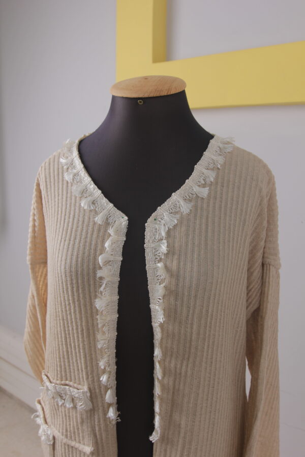 Veste longue bohème chic – Édition artisanale – Image 2